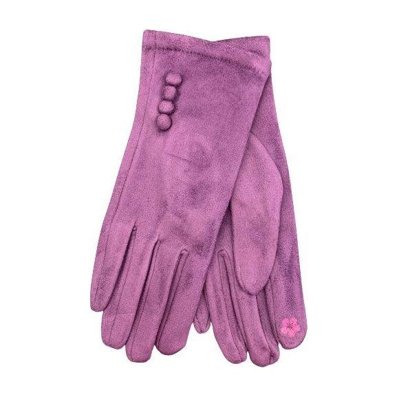 Handschoenen knoopjes purple - Evolve Fashion