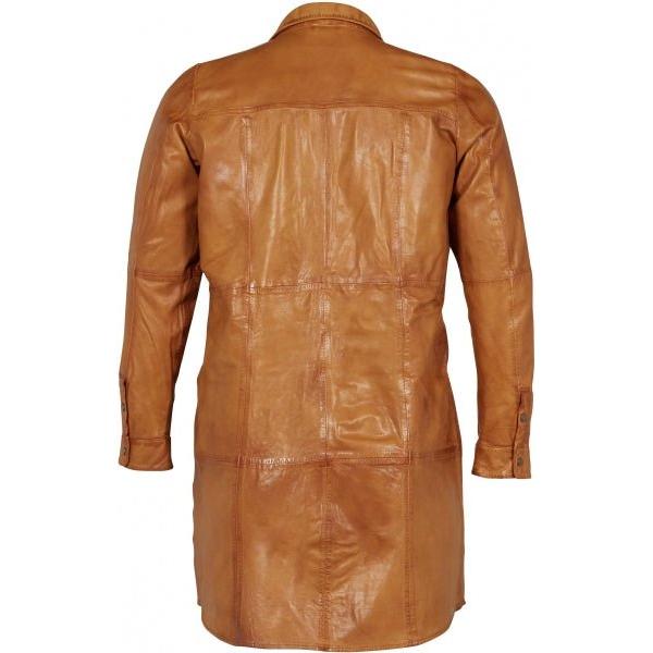 Hemdjurk Leather MILA Caramel - Evolve Fashion