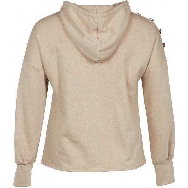 Hoodie KAILYN wet sand - Evolve Fashion
