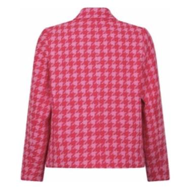 Jacket dogtooth pink - Evolve Fashion