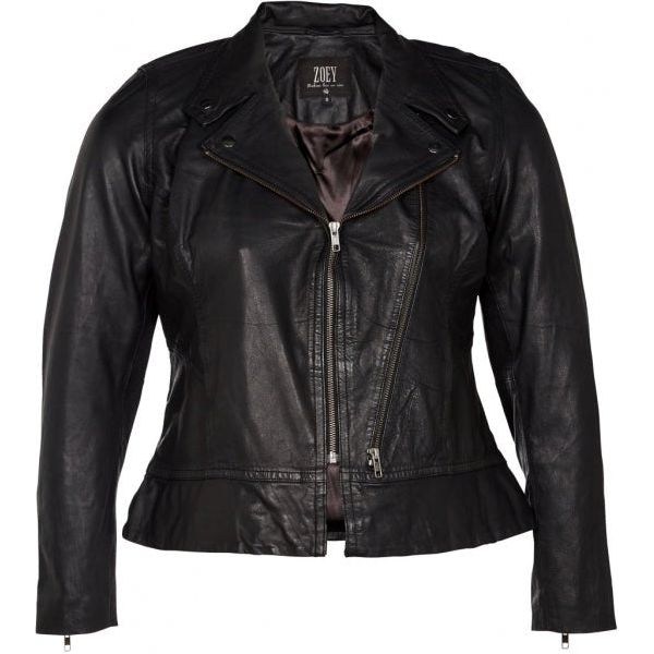 Jacket MOLLY leather black - Evolve Fashion