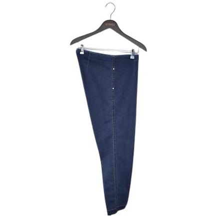 Jeans basic stretch indigo (uni stitching) - Evolve Fashion