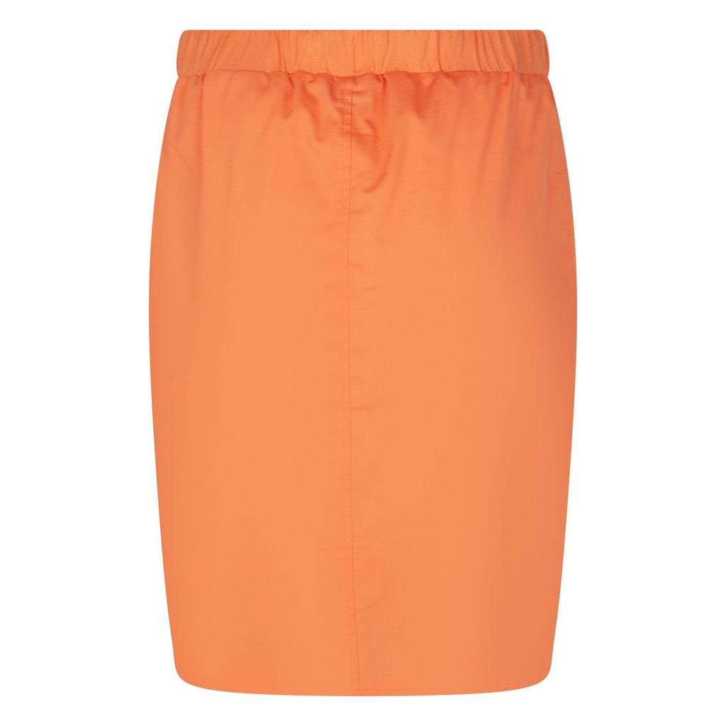 Rok katoen stretch oranje - Evolve Fashion