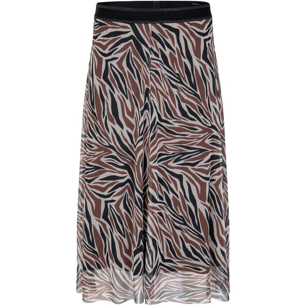 Rok mesh print kastanje | Evolve Fashion