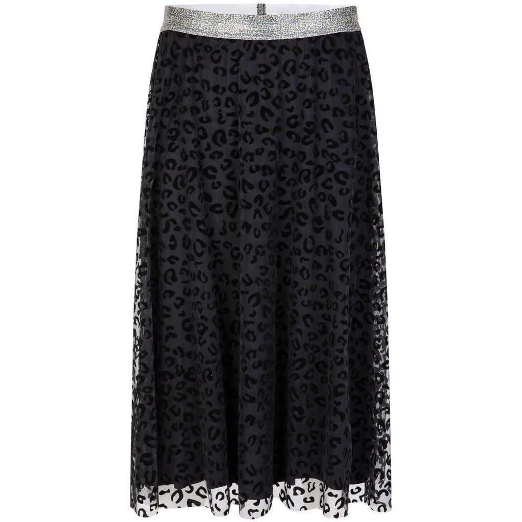 Rok midi leo mesh zwart - Evolve Fashion