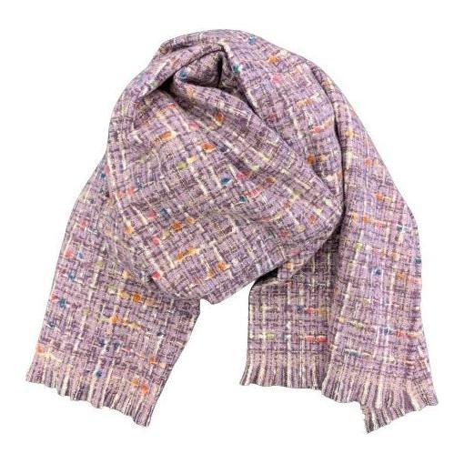 Shawl geweven multi lila - Evolve Fashion