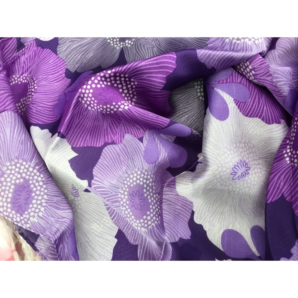 Shawl silk violet - Evolve Fashion