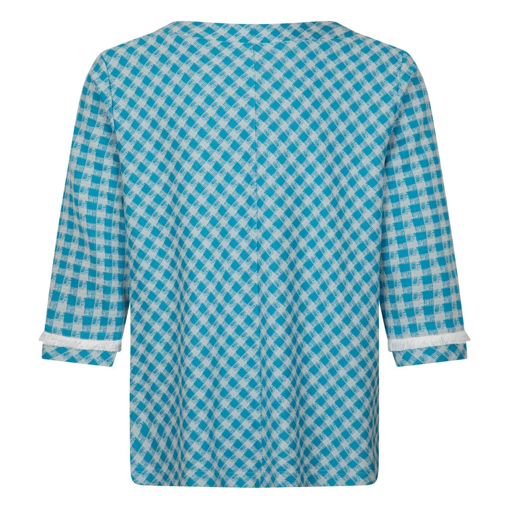 Shirt checked sky blue - Evolve Fashion
