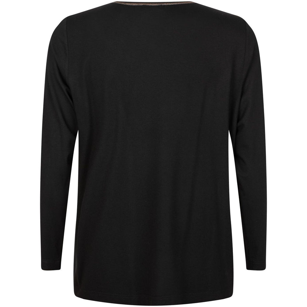 Shirt frontprint leo zwart - Evolve Fashion