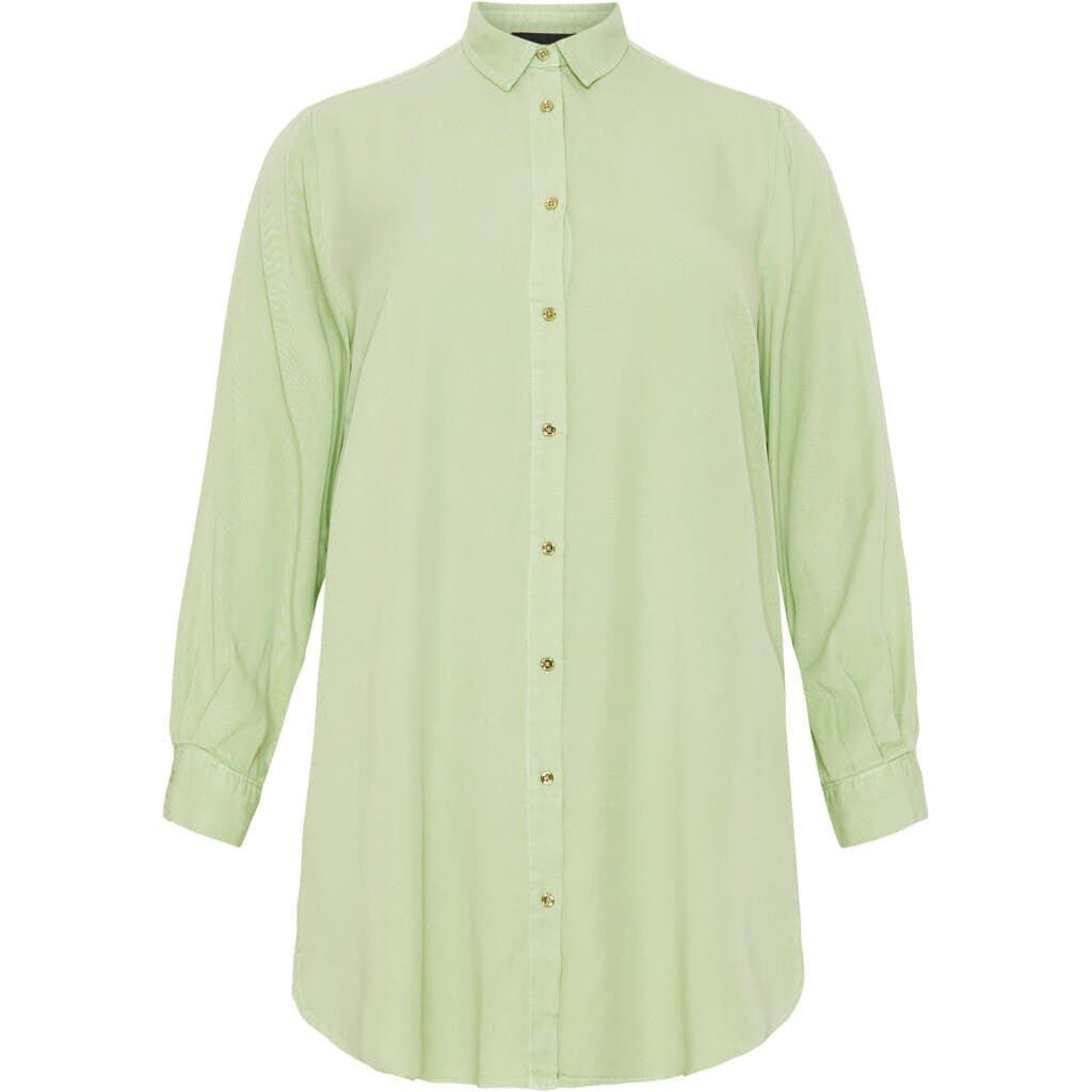 Shirt Long loose mint green - Evolve Fashion