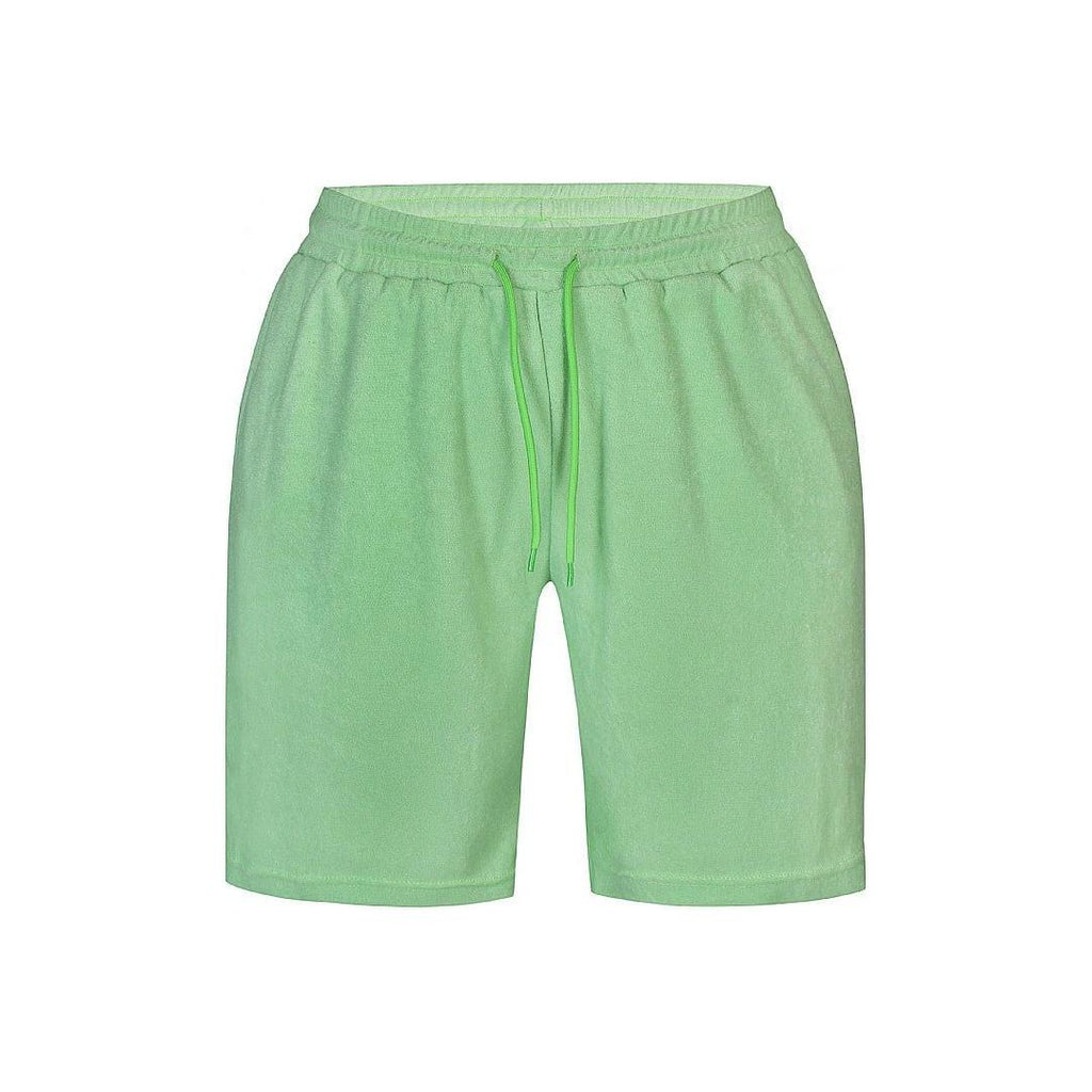 Shorts soft badstof green - Evolve Fashion