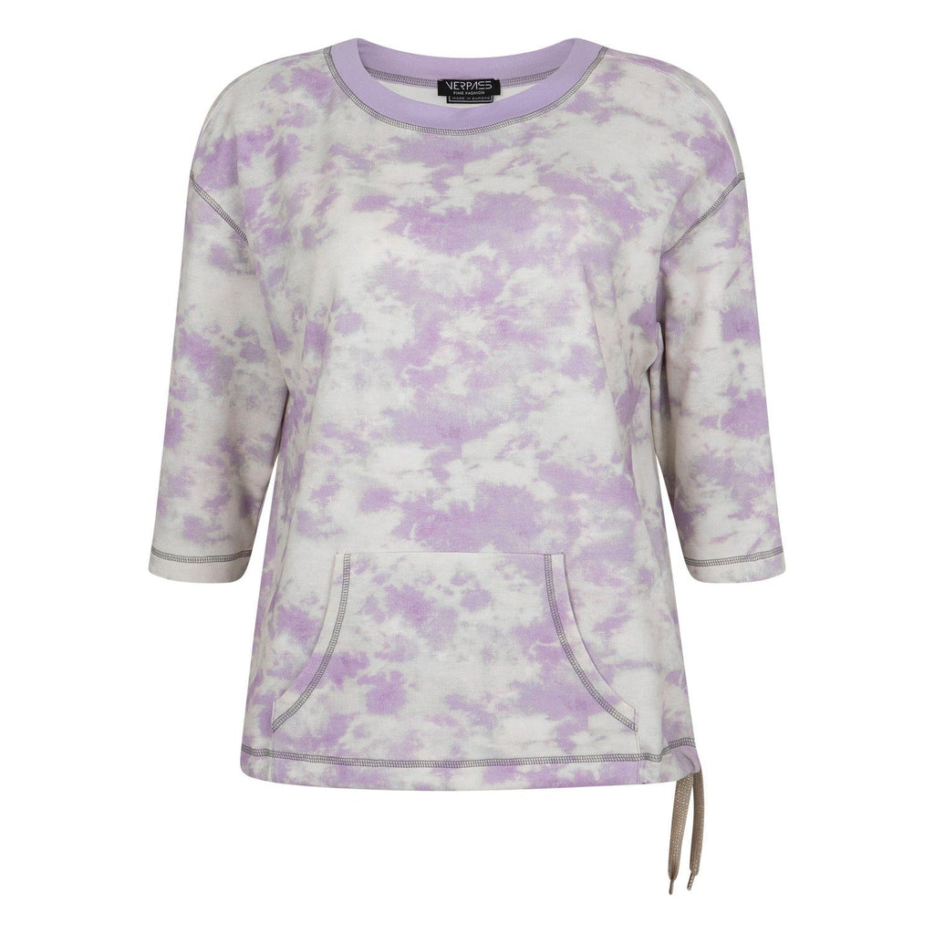 Sweater tye dye lila - Evolve Fashion