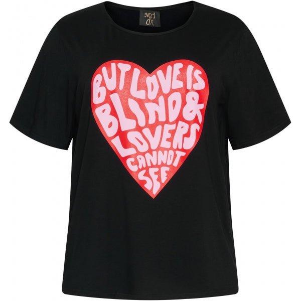 T-shirt Love is blind black - Evolve Fashion