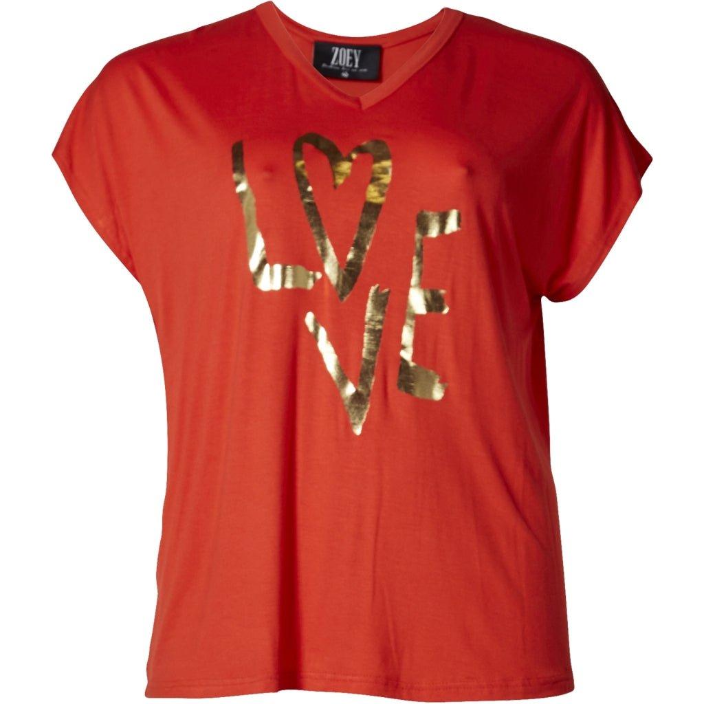 T-shirt TATUM hot orange - Evolve Fashion