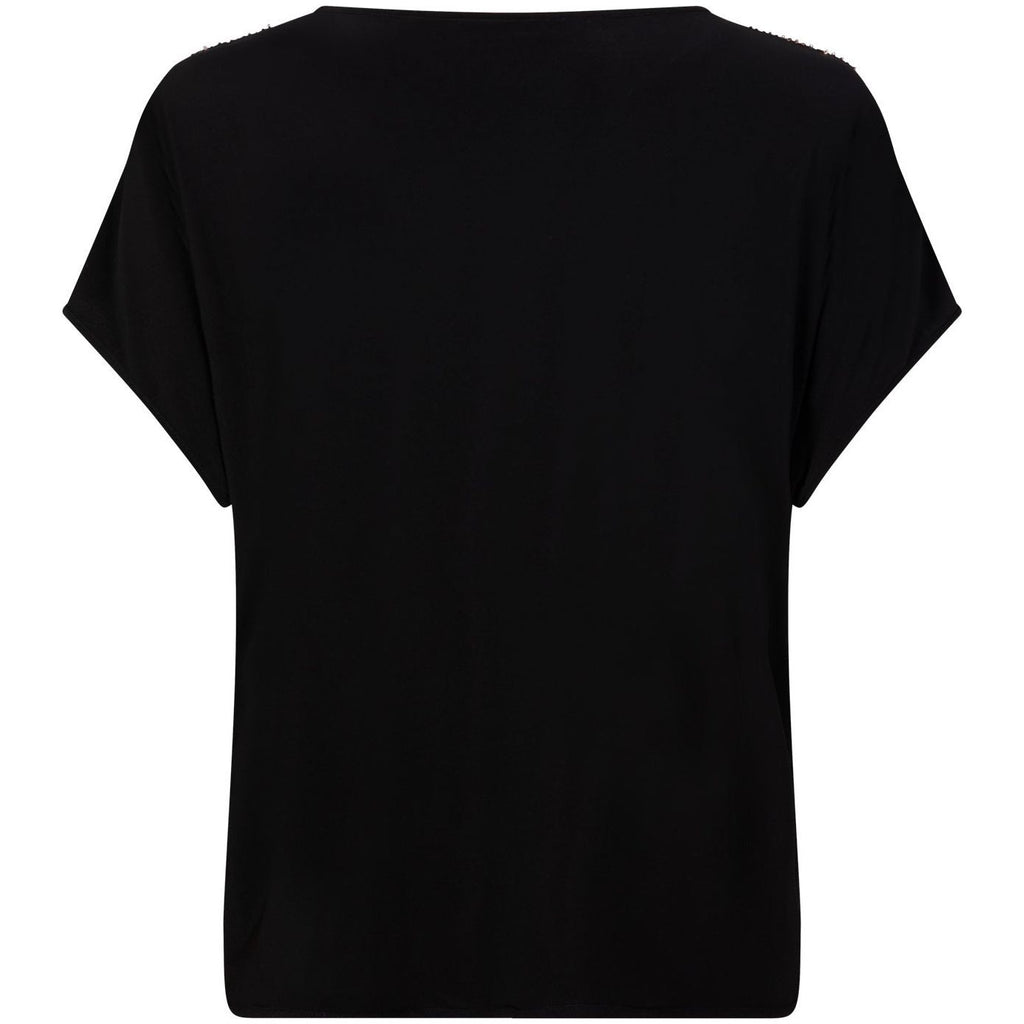 Top pailletten zwart op zwart - Evolve Fashion