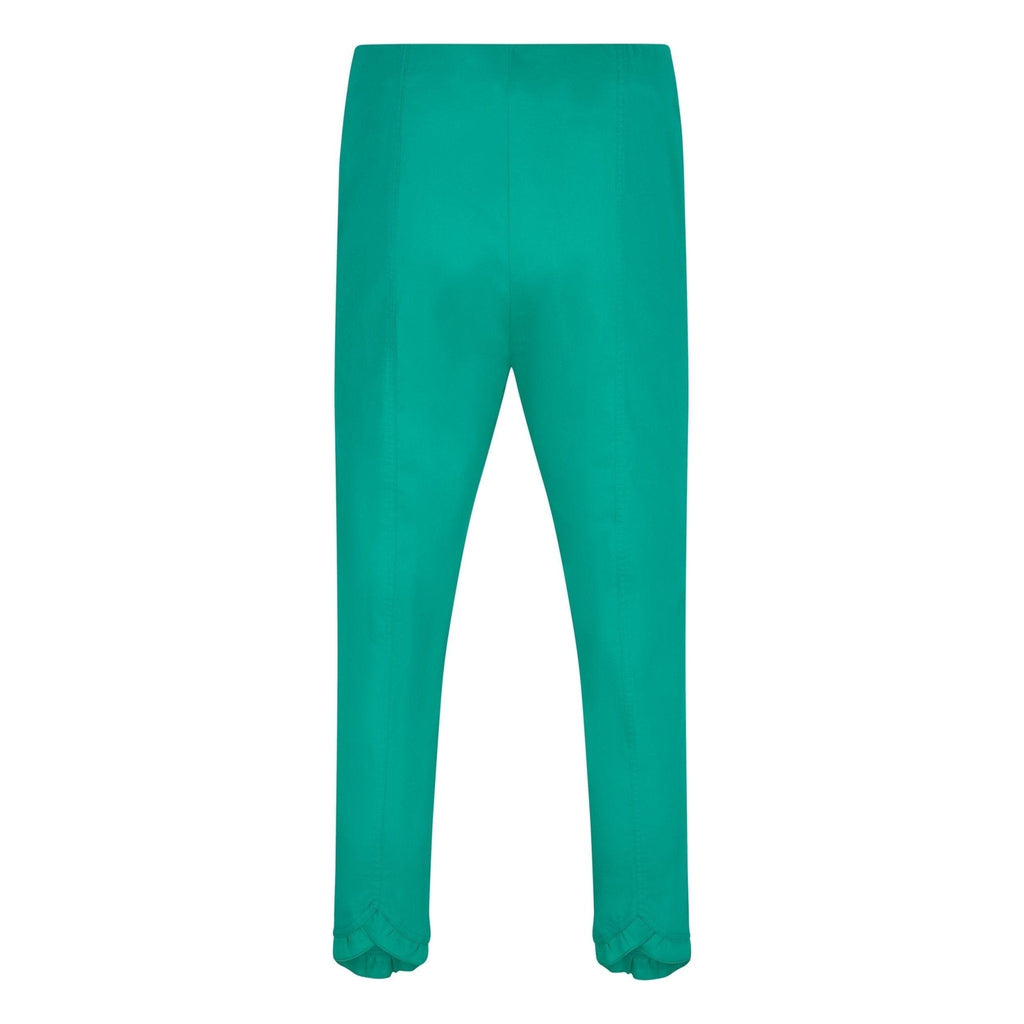 Trousers 7/8 cotton stretch Emerald - Evolve Fashion