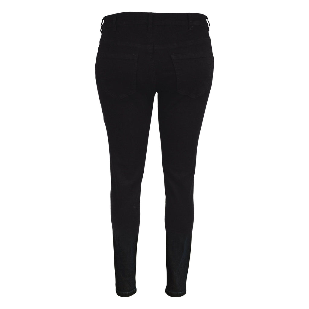 Trousers FIA long jeans black denim - Evolve Fashion