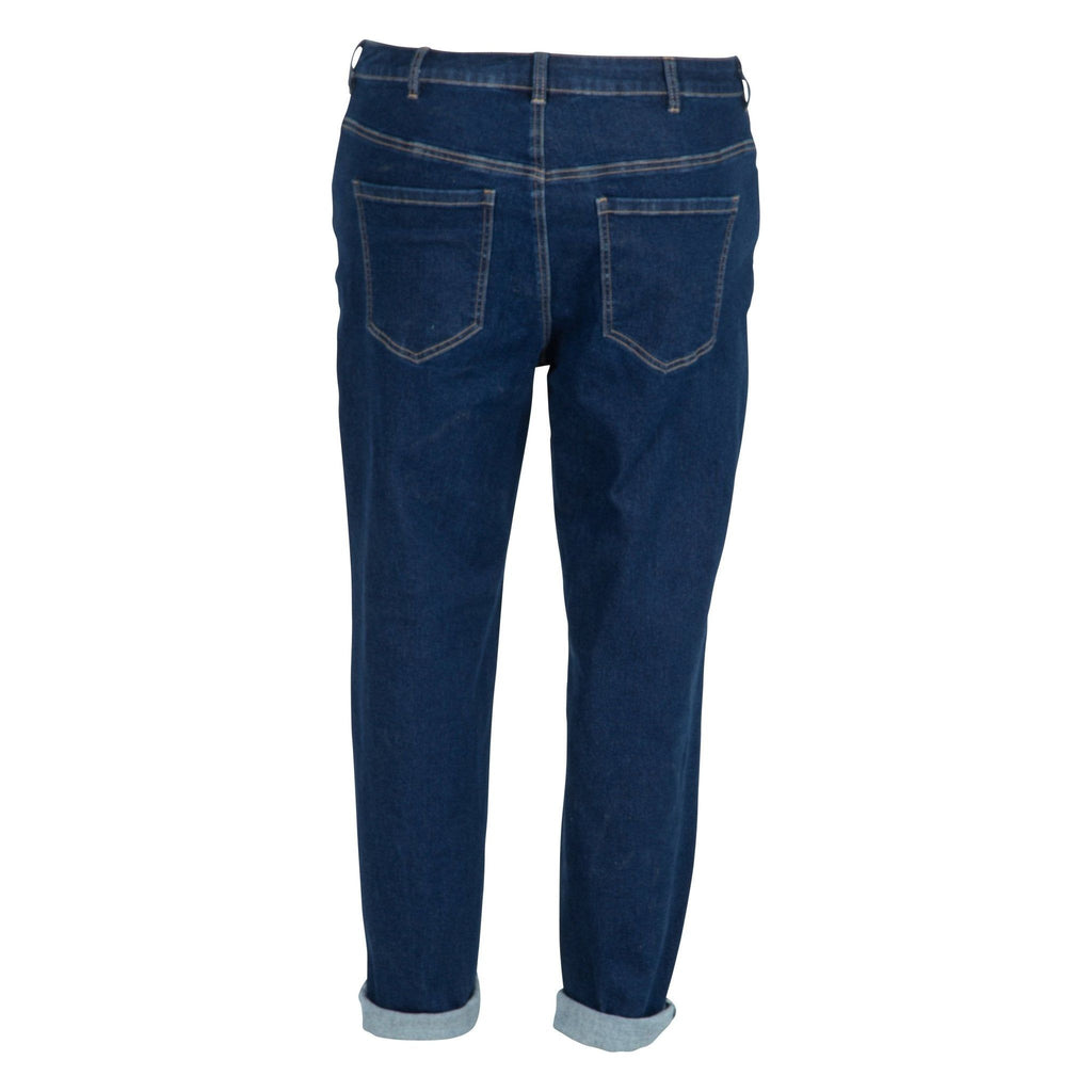 Trousers jeans BELLA dark denim blue - Evolve Fashion