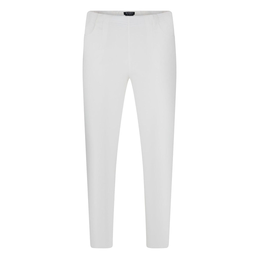 Trousers stretch pockets off white - Evolve Fashion