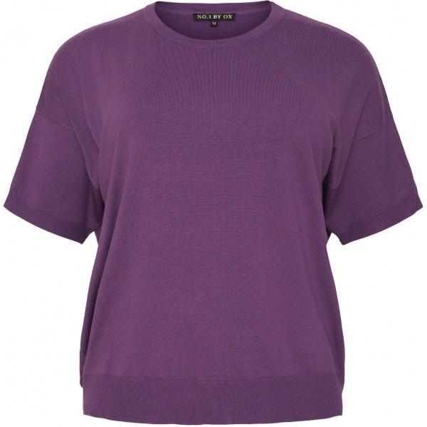 Trui KM O hals violet - Evolve Fashion