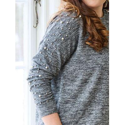 Trui knit Ayla pearls - Evolve Fashion
