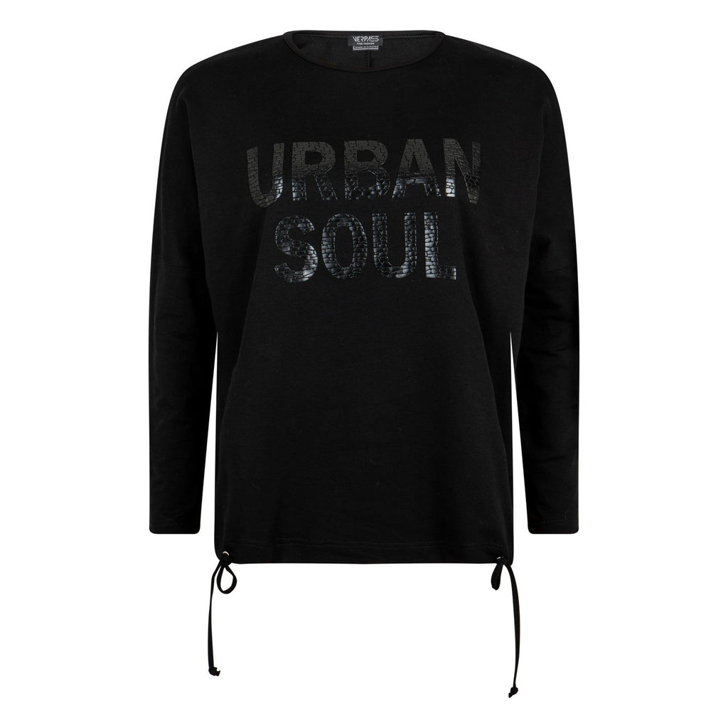 Trui Urban Soul zwart - Evolve Fashion
