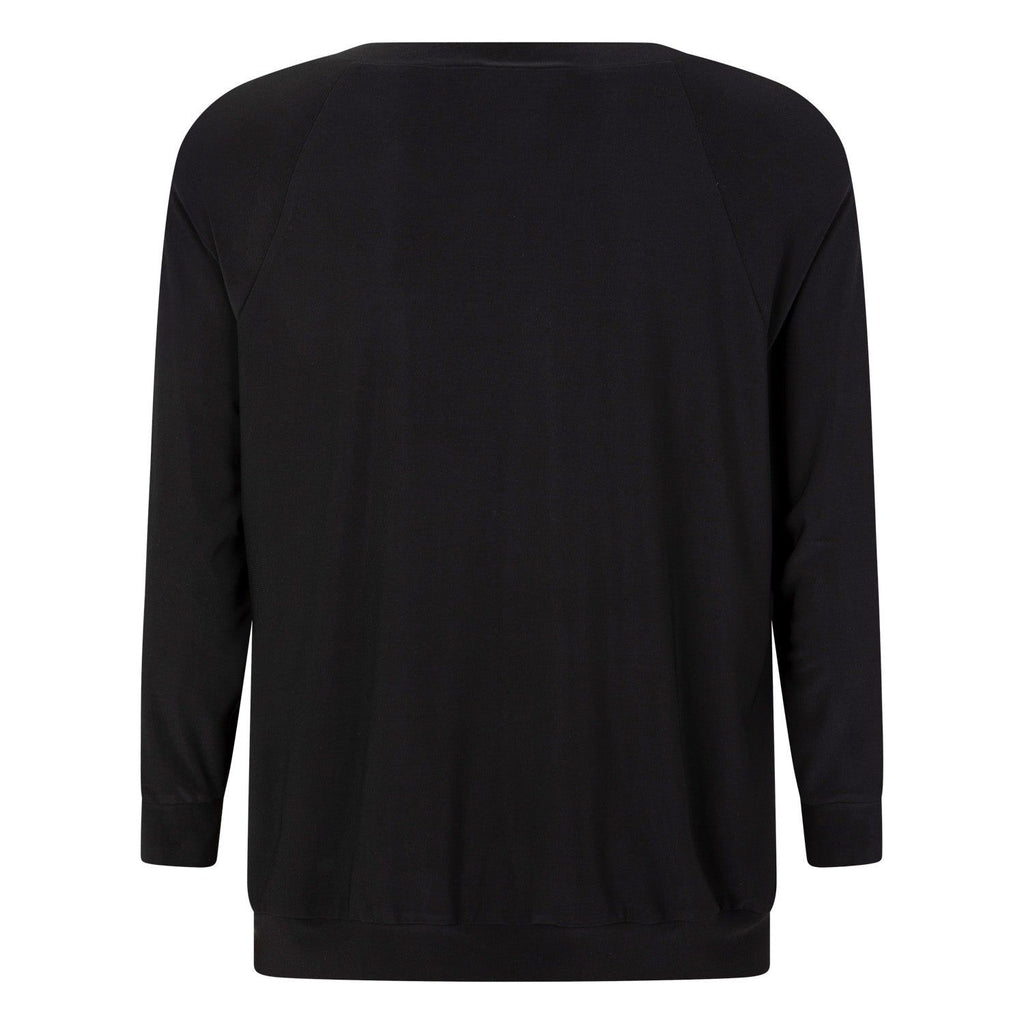 X-MAS Sweater slinky zwart - Evolve Fashion